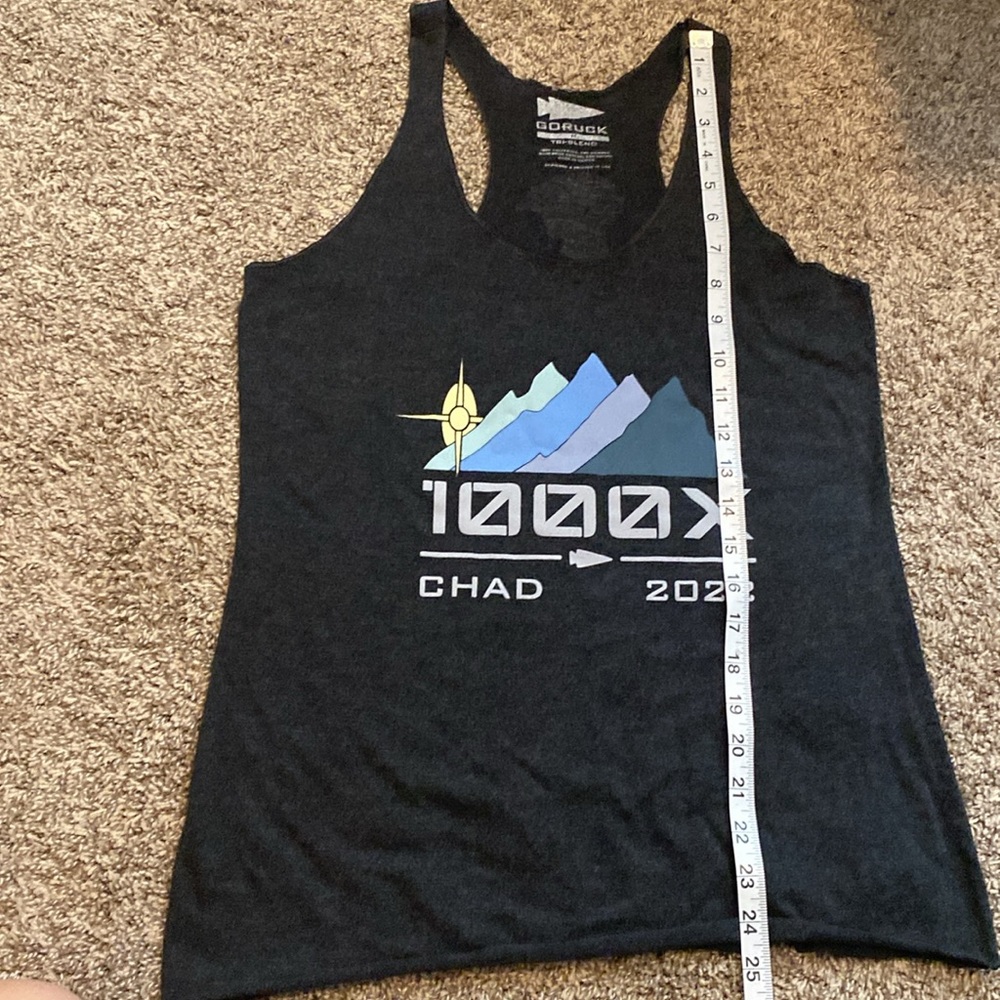 GORUCK Chad 1000X 2022 Tank Top Medium Dark Gray/ Heathered Black - Picture 7 of 7